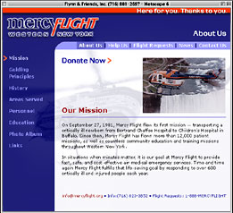 Mercy Flight Home Page